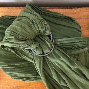 LoveHeld Linen Green Ring Sling